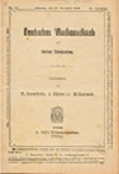 DEUTSCHES WOCHENSCHACH / 1906 vol 22, no 50
